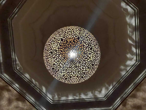 Moroccan Brass Pendant Light | Handcrafted Chandelier (PL 1070)